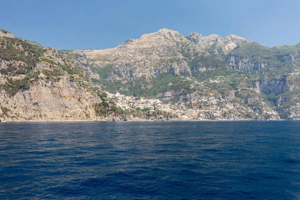 Una Vista Costa Amalfi Entre Sorrento Positano Campania Italia — Foto de Stock