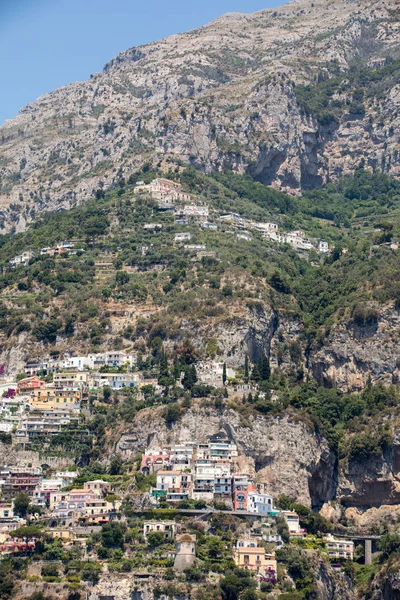 Exklusiva Villor Och Hotell Den Steniga Amalfi Kusten Campania Italien — Stockfoto