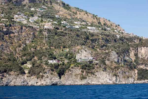 Exclusive Villas Apartments Rocky Coast Amalfi Campania Italy — Stock Photo, Image