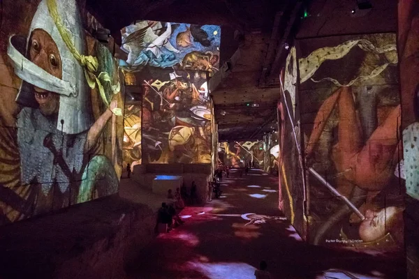 Les Baux Francia Junio 2017 Fantástico Maravilloso Mundo Bosch Brueghel —  Fotos de Stock