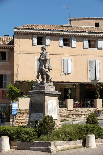 Trafiky Centru Města Gordes Provence Francie — Stock fotografie