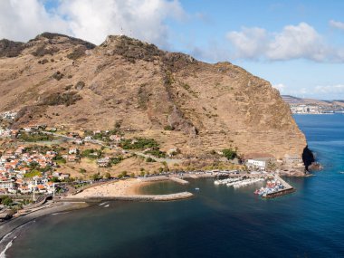 Machico bay east Coast Madeira Adası, Portekiz