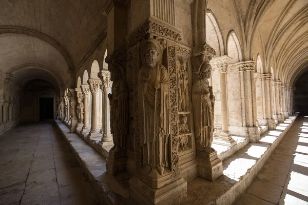 Románského Ambitu Kostela Saint Trophime Katedrála Arles Provence Francie — Stock fotografie