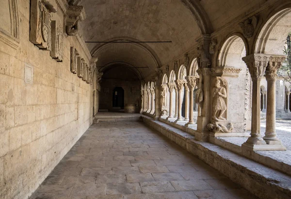Romansk Cloisters Church Saint Trophime Katedral Arles Provence Frankrike — Stockfoto