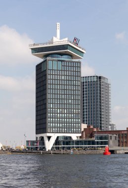 Amsterdam, Hollanda - 20 Nisan 2017: Göz Film Enstitüsü Hollanda Amsterdam Hollanda bulunur. Sinematografi Müzesi içerir