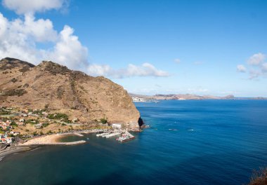 Machico bay east Coast Madeira Adası, Portekiz