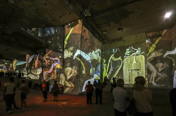 Les Baux Francia Junio 2017 Fantástico Maravilloso Mundo Bosch Brueghel —  Fotos de Stock