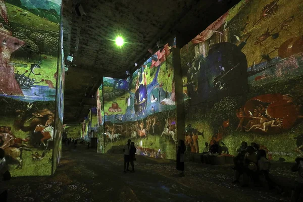 Les Baux Francia Junio 2017 Fantástico Maravilloso Mundo Bosch Brueghel —  Fotos de Stock