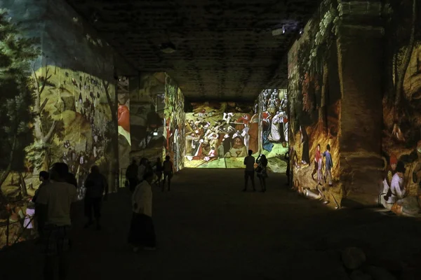 Les Baux Francia Junio 2017 Fantástico Maravilloso Mundo Bosch Brueghel —  Fotos de Stock