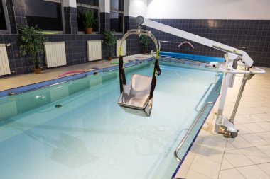 Wisla, Polonya - 23 Ekim 2105: Hidroterapi Havuzu Wisla, Polonya Engelliler Rehabilitasyon Merkezi