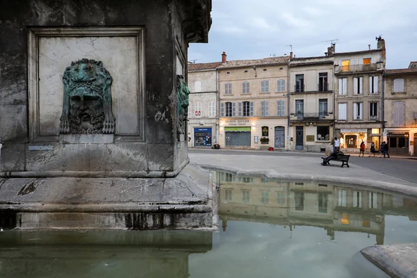 Arles Francia Giugno 2017 Fontana Place Republique Arles Francia — Foto Stock