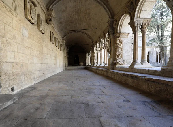 Romansk Cloisters Church Saint Trophime Katedral Arles Provence Frankrike — Stockfoto