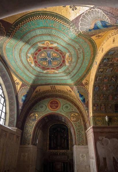 Montecassino Italia Junio 2017 Cripta Dentro Catedral Basílica Abadía Monte — Foto de Stock