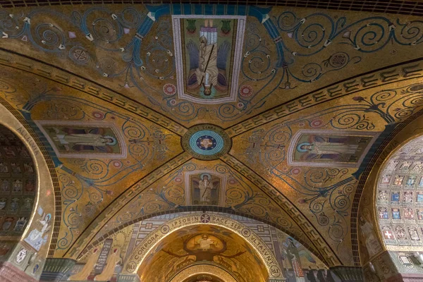 Montecassino Italia Junio 2017 Cripta Dentro Catedral Basílica Abadía Monte — Foto de Stock