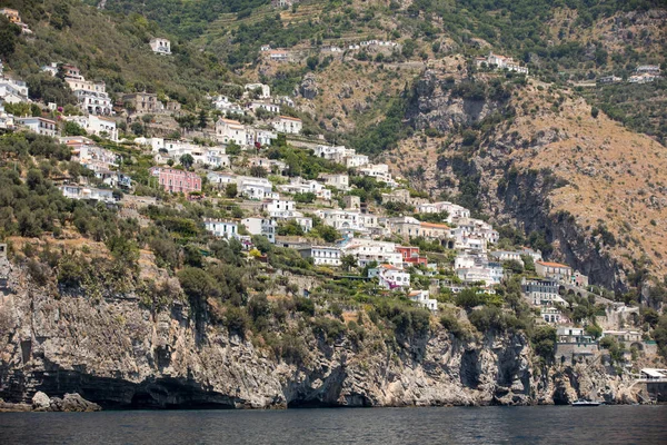Villas Appartements Exclusifs Sur Côte Rocheuse Amalfi Campanie Italie — Photo