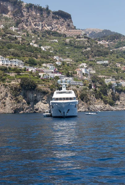 Luxury Crewed Motor Yacht Amalfi Coast Positano Campania Italy — Stock Photo, Image