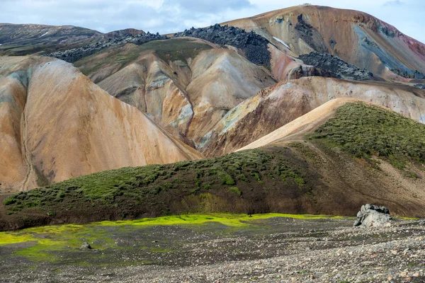 Montanhas Vulcânicas Landmannalaugar Reserva Natural Fjallabak Islândia — Fotografia de Stock