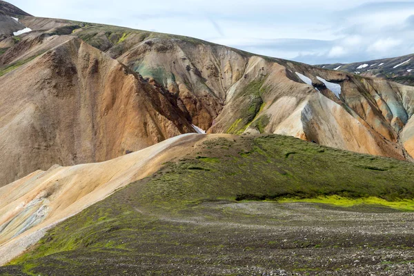 Fjallabak自然保护区的Landmannalaugar火山山 — 图库照片