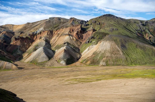 Fjallabak Doğa Rezervi Ndeki Landmannalaugar Volkanik Dağları Zlanda — Stok fotoğraf