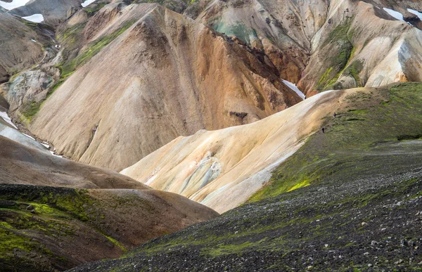 화산섬 Landmannalaugar 화산이 Fjallabak 구역에 있습니다 아이슬란드 — 스톡 사진