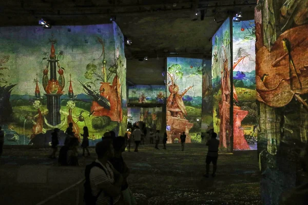 Les Baux Francia Junio 2017 Fantástico Maravilloso Mundo Bosch Brueghel —  Fotos de Stock