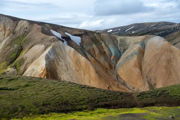 Wulkaniczne Góry Landmannalaugar Rezerwacie Przyrody Fjallabak Islandia — Zdjęcie stockowe