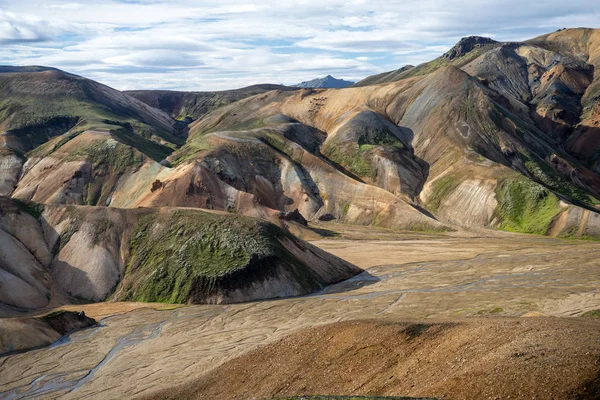 Ηφαίστεια Βουνά Landmannalaugar Fjallabak Nature Reserve Ισλανδία — Φωτογραφία Αρχείου