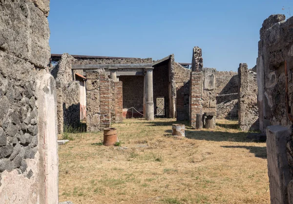Cidade Antiga Pompeia Itália Cidade Romana Destruída Pelo Vulcão Vesúvio — Fotografia de Stock