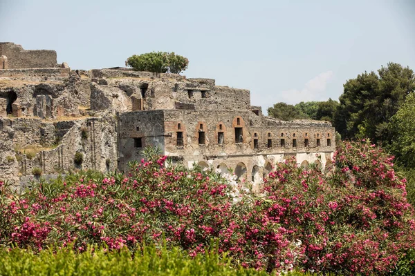 Antica Città Pompei Italia Città Romana Distrutta Dal Vulcano Vesuvio — Foto Stock