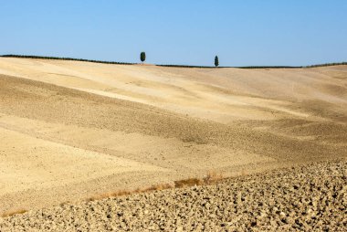 Tuscany kırsal manzara. İtalya