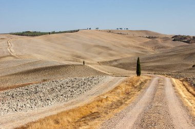 Tuscany kırsal manzara. İtalya