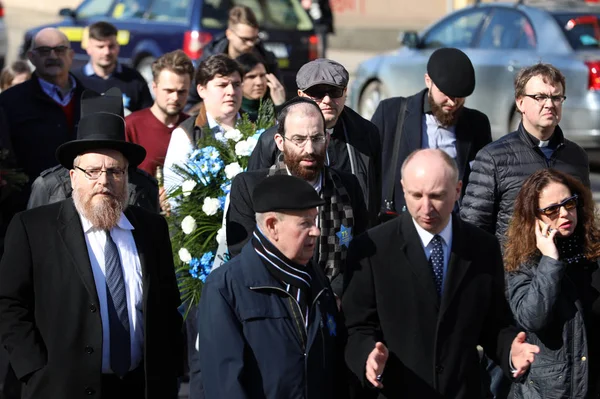 Cracow Poland March 2018 75Th Anniversary Krakow Ghetto Liquidation Remembrance — Stock Photo, Image