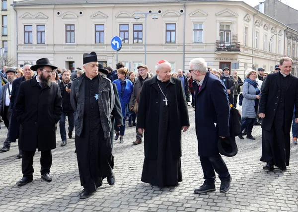 Cracow Poland March 2018 75Th Anniversary Krakow Ghetto Liquidation Remembrance — Stock Photo, Image