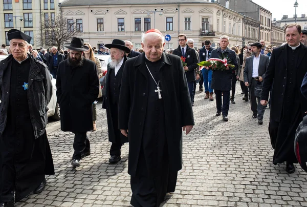 Cracow Poland March 2018 75Th Anniversary Krakow Ghetto Liquidation Remembrance — Stock Photo, Image