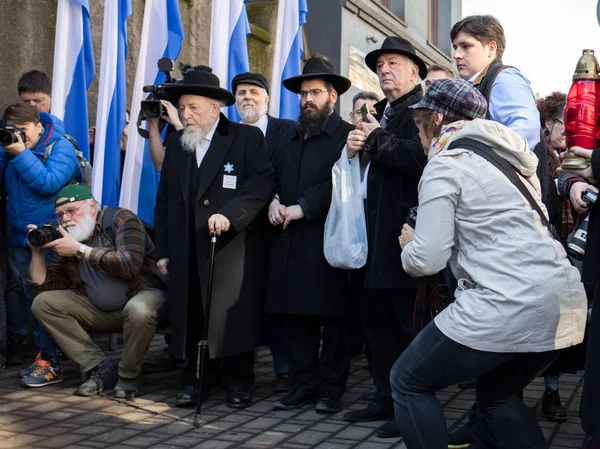 Cracovie Pologne Mars 2018 75E Anniversaire Liquidation Ghetto Cracovie Marche — Photo