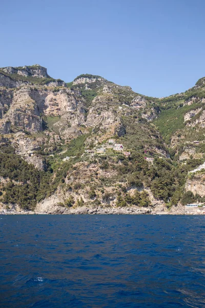 Een Weergave Van Amalfi Kust Tussen Amalfi Positano Campania Italië — Stockfoto