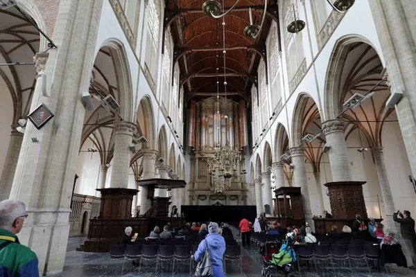 Alkmaar Países Bajos Abril 2017 Interior Iglesia San Lorenzo Grote —  Fotos de Stock