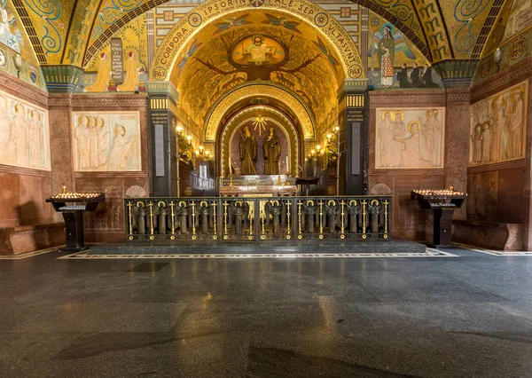 Montecassino Italie Juin 2017 Crypte Intérieur Cathédrale Monte Cassino Italie — Photo