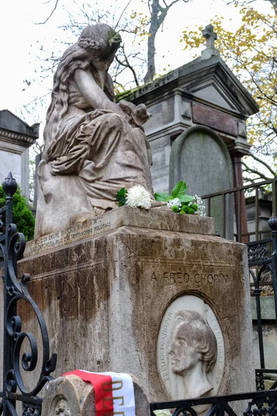 Paris France September 2017 Tomb Frederic Chopin Famous Polish Composer — Stock Photo, Image