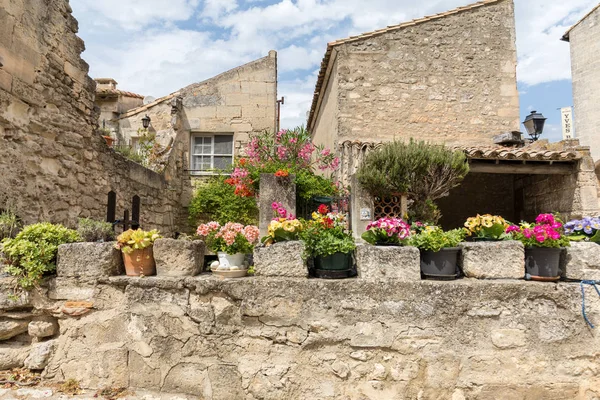 Les Baux Provence France June 2017 Street Medieval Village Les — Stock Photo, Image