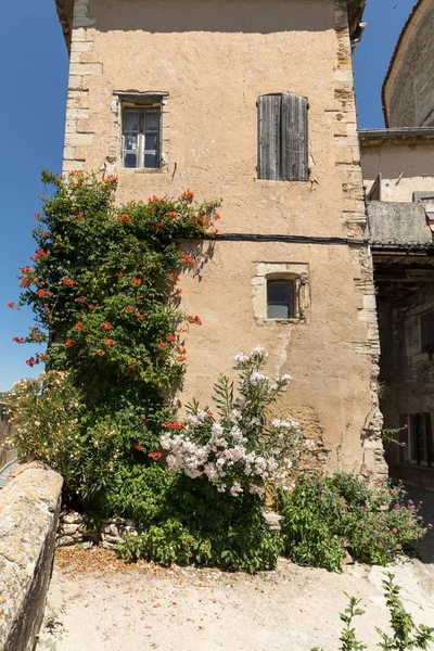 Typische Oude Stenen Huizen Gordes Dorp Vaucluse Provence Frankrijk — Stockfoto