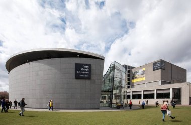 Amsterdam, Hollanda - 22 Nisan 2017: Van Gogh Müzesi Amsterdam, Hollanda