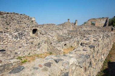 Pompei, İtalya'nın eski şehir. Roma şehri Vesuvius volkan tarafından tahrip.