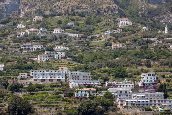 Exclusive Villas Apartments Rocky Coast Amalfi Campania Italy — Stock Photo, Image