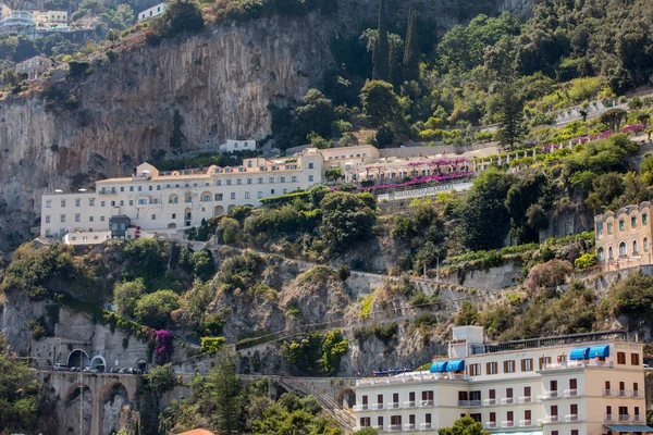 Exclusive Villas Apartments Rocky Coast Amalfi Campania Italy — Stock Photo, Image