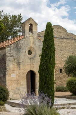 Küçük kilise les baux de Provence, provence, Fransa