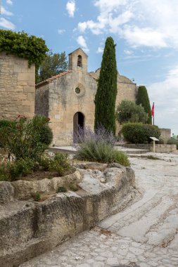 Küçük kilise les baux de Provence, provence, Fransa