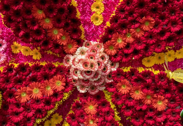 Bloemen Decoratie Het Madeira Bloemenfestival Eiland Madeira Portugal — Stockfoto