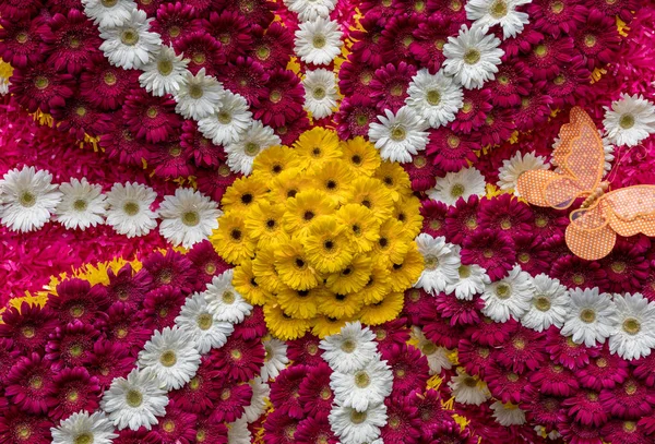 Bloemen Decoratie Het Madeira Bloemenfestival Eiland Madeira Portugal — Stockfoto