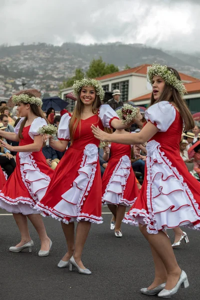 Funchal Madeira Portugal April 2018 Annual Parade Madeira Flower Festival — Stock Photo, Image